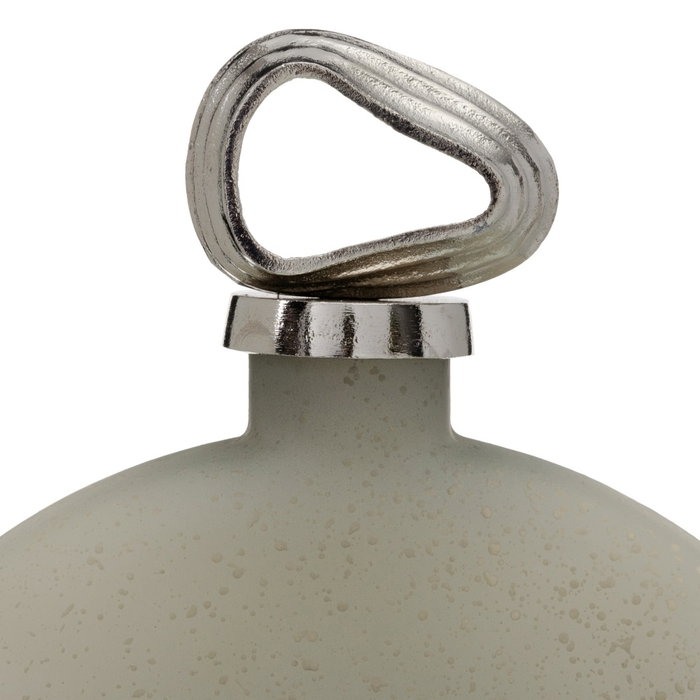 Botella Decorativa Gris-Plata 30 X 7 X 39 cm