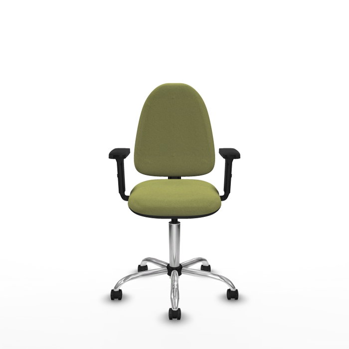 PIQUERAS Y CRESPO Silla de oficina Aýna Verde oliva con Brazos 2D
