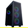Hiditec Caja Gaming Semitorre H1 Air ARGB con 4 ventiladores ARGB, Panel Frontal Microperforado y USB-C