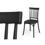 GIFTDECOR Silla de Barras Negra
