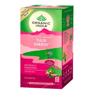 Organic India Tulsi Energy Infusion Ayurvédica 25 Bolsas Té