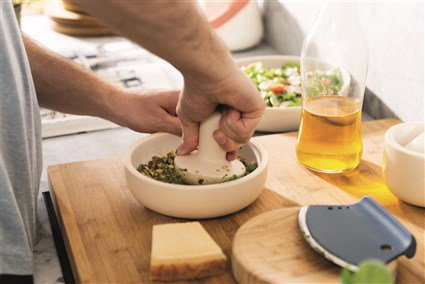 Berghoff 3950033 Mortero y Maza Grande para Hierbas y Especias