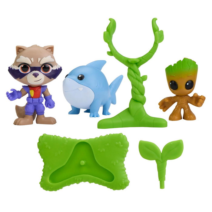 HASBRO Spidey and his Amazing Friends Rescue-Webs Pack de 2 Figuras Groot y Rocket