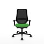 PIQUERAS Y CRESPO Silla de Oficina Mardos con Mecanismo Sincro/Traslack, Verde y Negro
