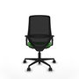 PIQUERAS Y CRESPO Silla de Oficina Mardos con Mecanismo Sincro/Traslack, Verde y Negro
