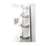 Tendedero de pared Basic con 4 poleas blanco 47 x 5 x 5 cm