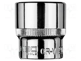 NEO TOOLS Vaso de 6 ángulos HEX 20mm para mando de 3/8 pulgadas