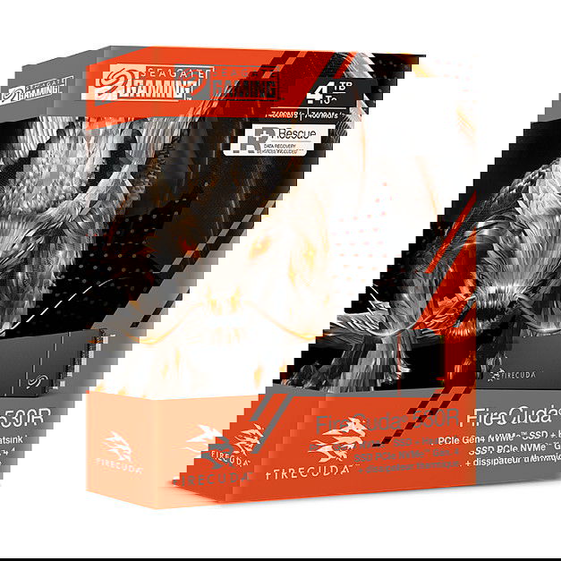 Seagate FireCuda 530R 2TB SSD NVMe PCIe Gen4x4 M.2 2280 3D TLC con Disipador