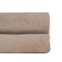 Ixia Colcha Beige Terciopelo y Microfibra 180 x 260 cm