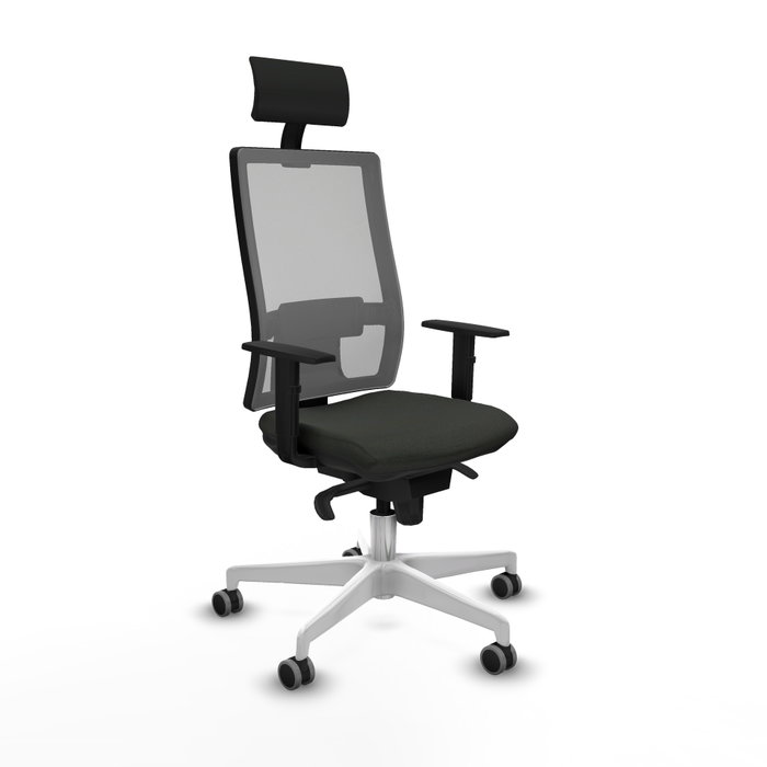 PIQUERAS Y CRESPO Silla de oficina Horna con mecanismo Sincro, Negro y Gris PIQUERAS Y CRESPO Silla de oficina Horna con mecanismo Sincro, Negro y Gris