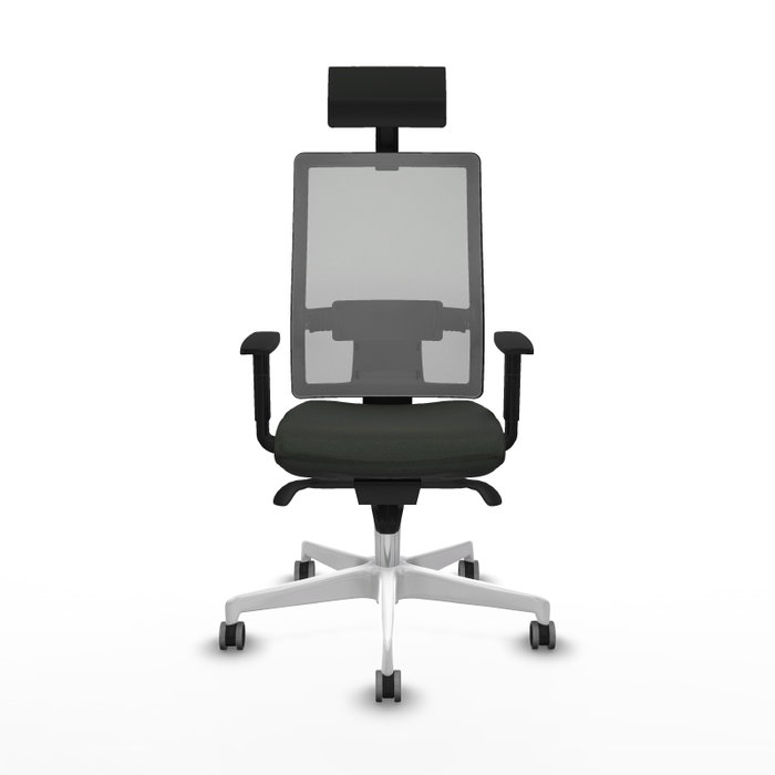 PIQUERAS Y CRESPO Silla de oficina Horna con mecanismo Sincro, Negro y Gris PIQUERAS Y CRESPO Silla de oficina Horna con mecanismo Sincro, Negro y Gris