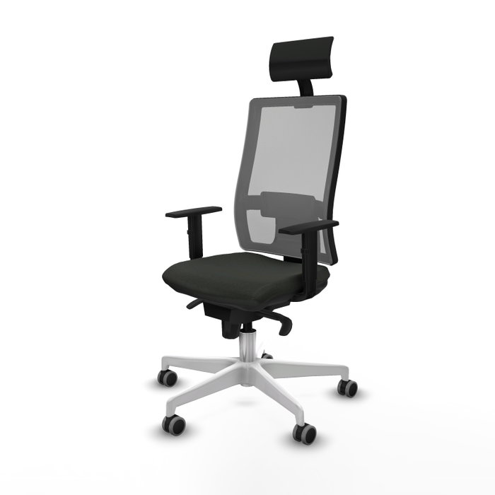 PIQUERAS Y CRESPO Silla de oficina Horna con mecanismo Sincro, Negro y Gris PIQUERAS Y CRESPO Silla de oficina Horna con mecanismo Sincro, Negro y Gris