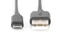 Digitus Cable USB 2.0 de tipo A a Micro-USB B, 1m, Negro
