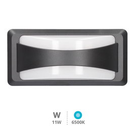 GSC Evolution Aplique pared LED Anthe 11W 6500K IP65 Gris antracita
