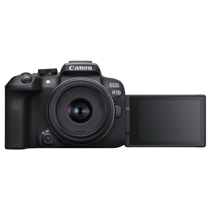 Canon EOS R10 con objetivo RF-S 18-45mm F4.5-6.3 IS STM, Negro