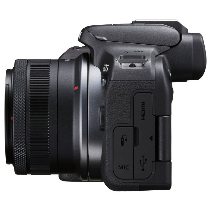 Canon EOS R10 Cámara Digital sin Espejo Negra con Lente RF-S 18-45mm f/4.5-6.3 IS STM, 24.2 MP, Sensor APS-C, Grabación 4K Ultra HD