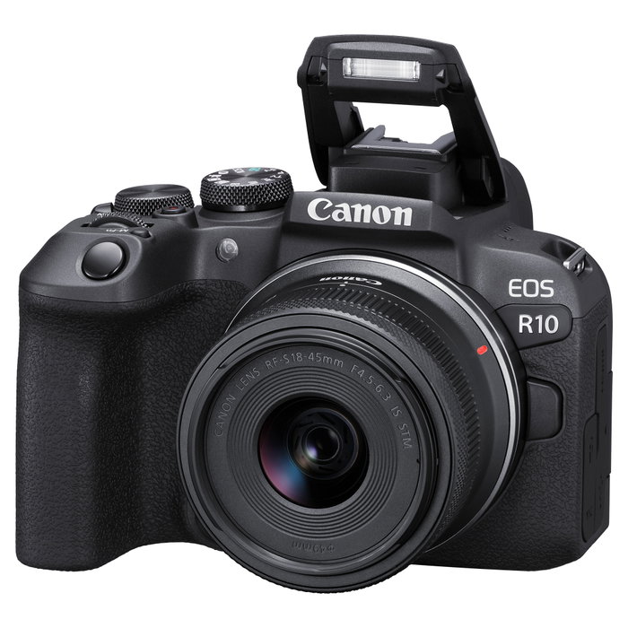 Canon EOS R10 con objetivo RF-S 18-45mm F4.5-6.3 IS STM, Negro