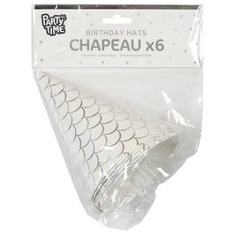 Party Time Juego De 6 Sombreros Fiesta Sirena