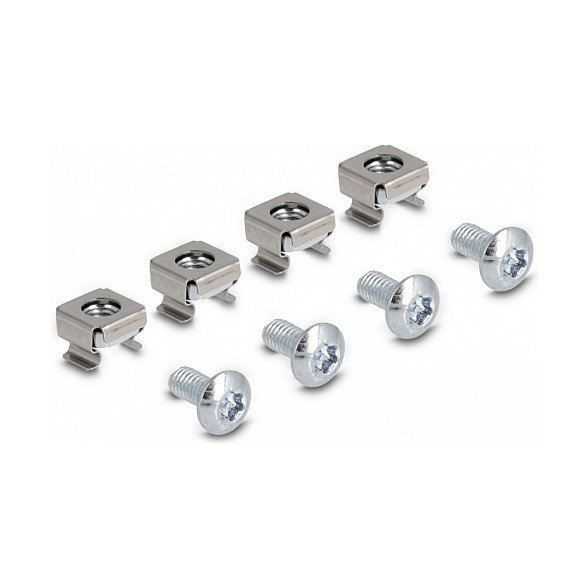 DeLOCK Soporte de montaje de 19″ para armario de red 300 x 40 mm, 2 piezas