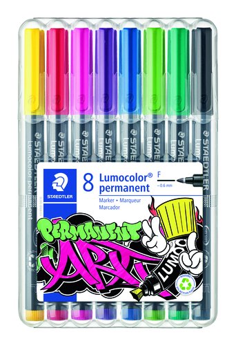 Staedtler Lumocolor 318 Rotuladores Permanentes Surtidos Estuche de 8 Unidades