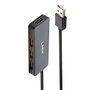 Lindy 42986 Hub USB 2.0 de 4 puertos Negro
