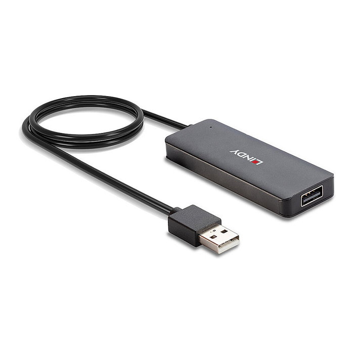 LINDY Hub USB 2.0 42986, 4 Puertos, Negro, USB 2.0, 480 Mbit/s LINDY Hub USB 2.0 42986, 4 Puertos, Negro, USB 2.0, 480 Mbit/s