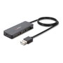 LINDY Hub USB 2.0 42986, 4 Puertos, Negro, USB 2.0, 480 Mbit/s