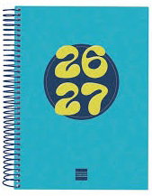 FINOCAM Agenda Escolar Cool 26-27 Catalán Formato Cuarto Azul