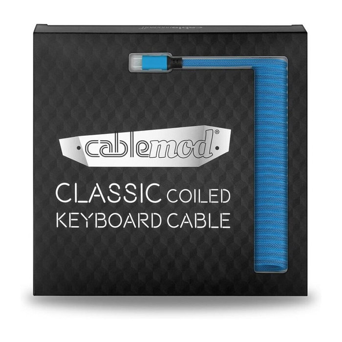 CableMod Classic Coiled Keyboard Cable Micro USB a USB Tipo A, Spectrum Blue, 150cm