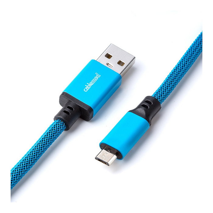 CableMod Classic Coiled Keyboard Cable Micro USB a USB Tipo A, Spectrum Blue, 150cm