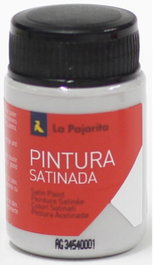 LA PAJARITA Set de 6 botes de pintura satinada gris base látex 35 ml