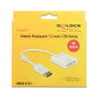 DeLOCK Adaptador de Video DisplayPort a DVI Blanco 4K Activo