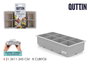 Quttin Cubitera Flexible de Silicona para 8 Cubitos, Molde de Hielo con Dimensiones 21.3x11.3x5 cm (24 Unidades)