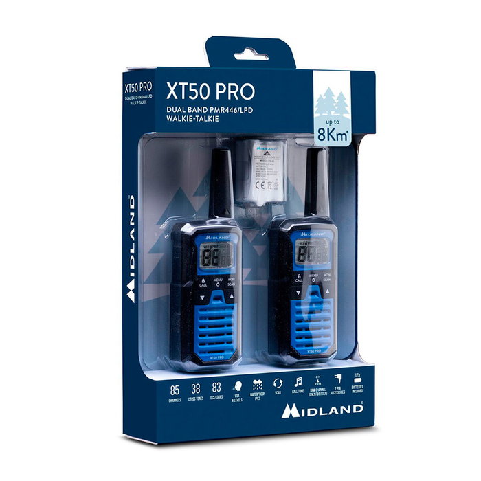 Midland XT-50 PRO C1464 Walkietalkies Azules Midland XT-50 PRO C1464 Walkietalkies Azules