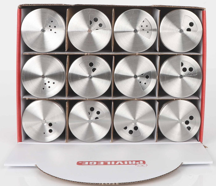 Inde Especiero Vidrio-Inox 5 cm x 8 cm (24 Unidades)