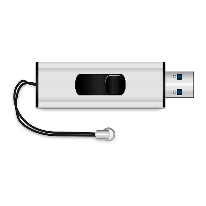 MediaRange MR918 USB 3.2 Stick 128GB Type-A / Micro-USB - Lectura 80 MB/s - Negro/Plata