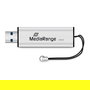 MediaRange MR918 USB 3.2 Stick 128GB Type-A / Micro-USB - Lectura 80 MB/s - Negro/Plata
