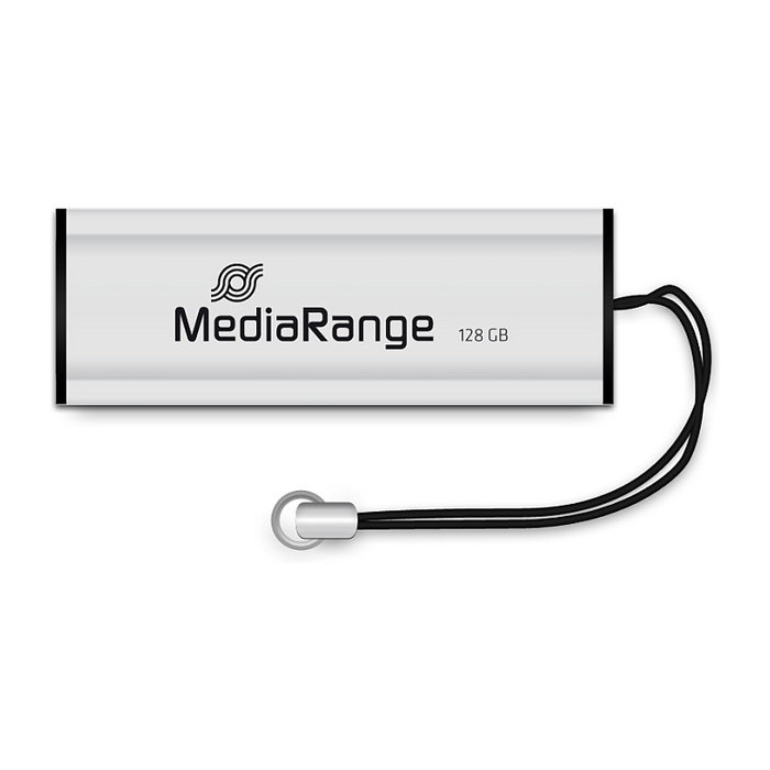MediaRange MR918 USB 3.2 Stick 128GB Type-A / Micro-USB - Lectura 80 MB/s - Negro/Plata