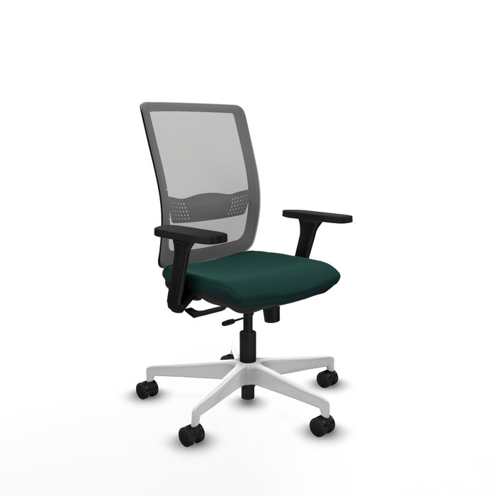 PIQUERAS Y CRESPO Silla de oficina Haches con mecanismo Sincro/Traslack, Verde botella y Gris PIQUERAS Y CRESPO Silla de oficina Haches con mecanismo Sincro/Traslack, Verde botella y Gris