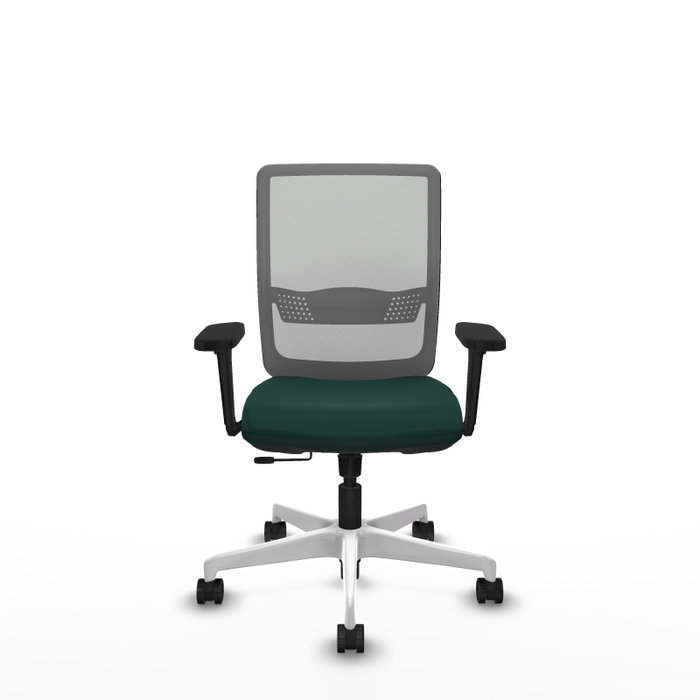 PIQUERAS Y CRESPO Silla de oficina Haches con mecanismo Sincro/Traslack, Verde botella y Gris PIQUERAS Y CRESPO Silla de oficina Haches con mecanismo Sincro/Traslack, Verde botella y Gris