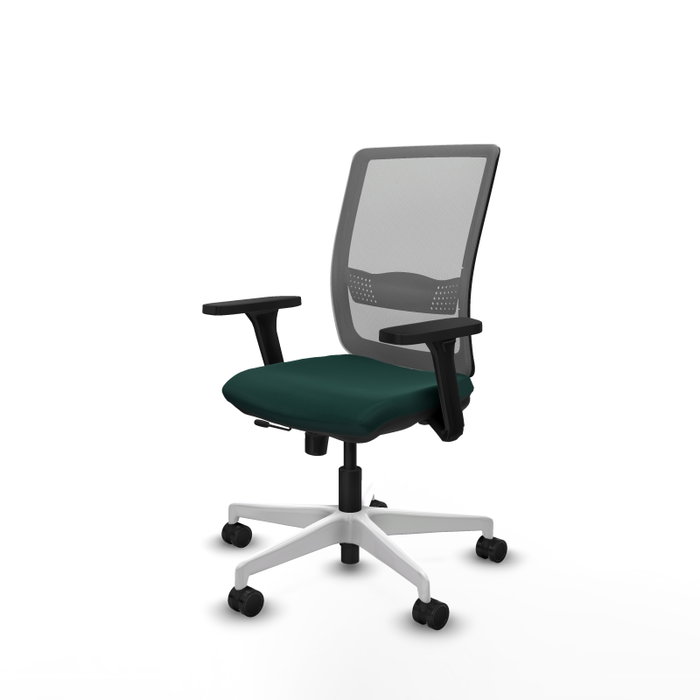 PIQUERAS Y CRESPO Silla de oficina Haches con mecanismo Sincro/Traslack, Verde botella y Gris PIQUERAS Y CRESPO Silla de oficina Haches con mecanismo Sincro/Traslack, Verde botella y Gris