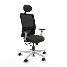 PIQUERAS Y CRESPO Silla de oficina Zulema con mecanismo Sincro/Traslack, Negro
