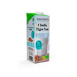Amandin Horchata de Chufa 1L 6uds Bio Sin Gluten Vegana