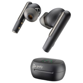 Poly Voyager Free 60+ UC M Negro Carbón con Estuche Táctil y Adaptador BT700 USB-C