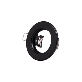 Aro Foco Downlight Circular Sara Acero 81mm - Negro