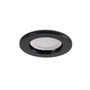 Sara Aro Downlight Circular Sara Acero 81mm Negro para Bombilla LED GU10/GU5.3