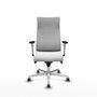PIQUERAS Y CRESPO Sillón Albacete Blanco con Mecanismo Sincro y Base de Aluminio