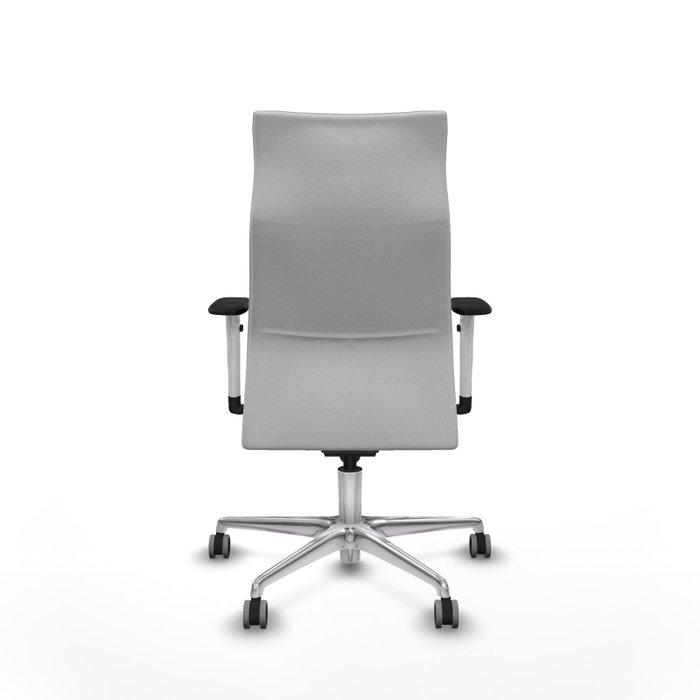 PIQUERAS Y CRESPO Sillón Albacete Blanco con Mecanismo Sincro y Base de Aluminio