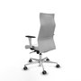 PIQUERAS Y CRESPO Sillón Albacete Blanco con Mecanismo Sincro y Base de Aluminio