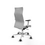 PIQUERAS Y CRESPO Sillón Albacete Blanco con Mecanismo Sincro y Base de Aluminio